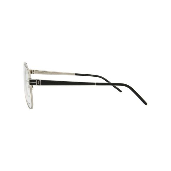 Saint Laurent Aviator-Style Metal Optical Frames Silver Unisex-Adult - Picture 3 of 5